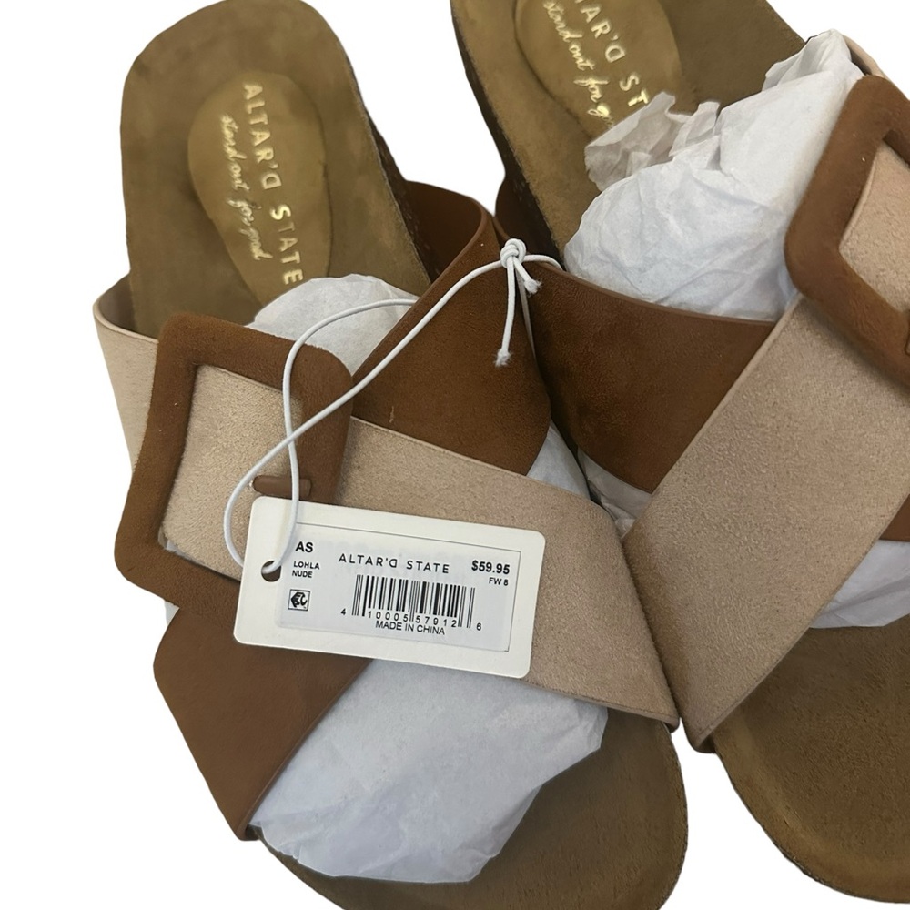 Altar'd State Suede Slide Sandles - Picture 9 of 10